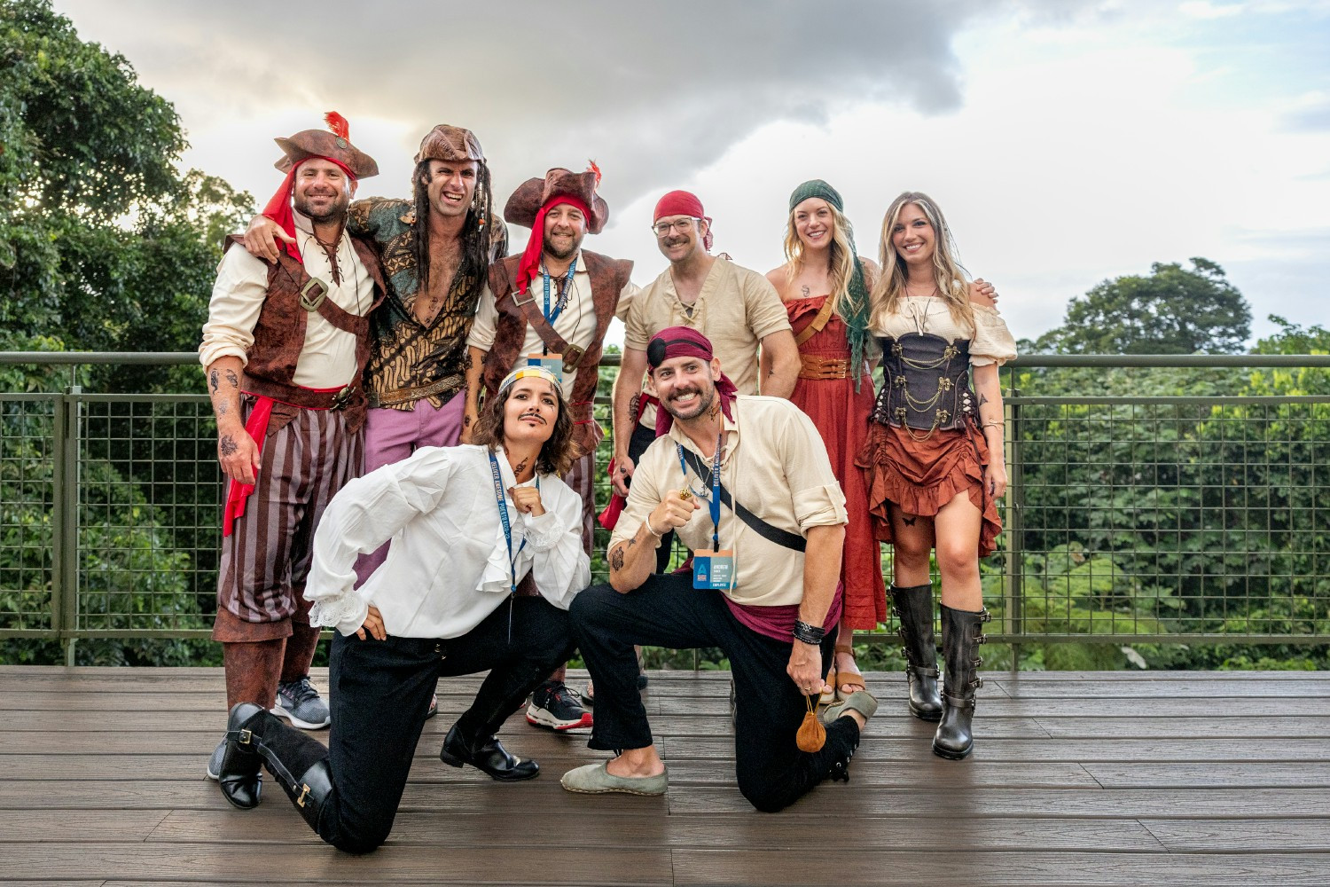 The Awesome marketing team in full pirate garb at our annual awards gala. 